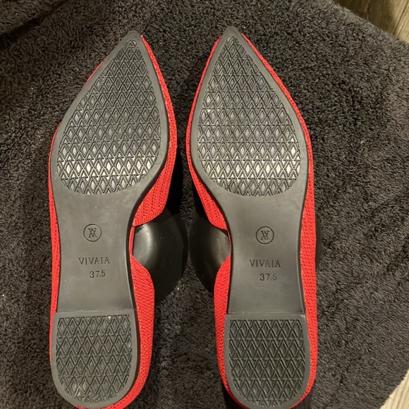 Ruby Red Pointed-Toe Flats - Picture 6 of 9